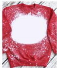 Faux Bleach Spots Polyester Sublimation Long Sleeve Sweatshirt