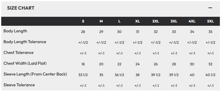 Blank Long Sleeve Dark Color Size 2XL - 5XL T-Shirts for Sublimation and Transfers