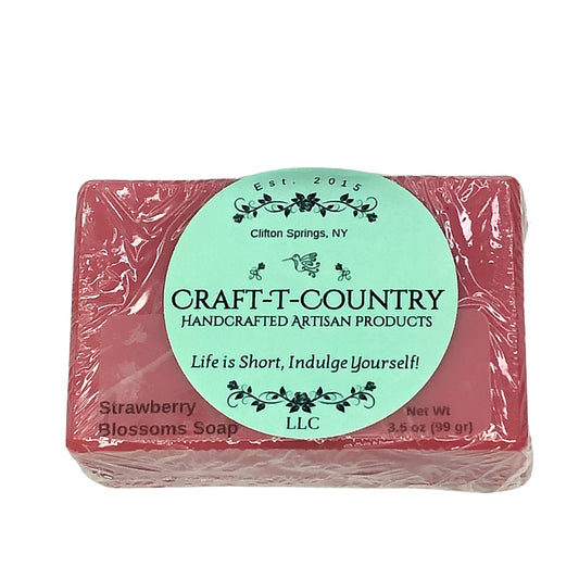 Strawberry Blossoms Handcrafted Soap