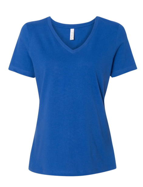 Blue t-shirt on a white background