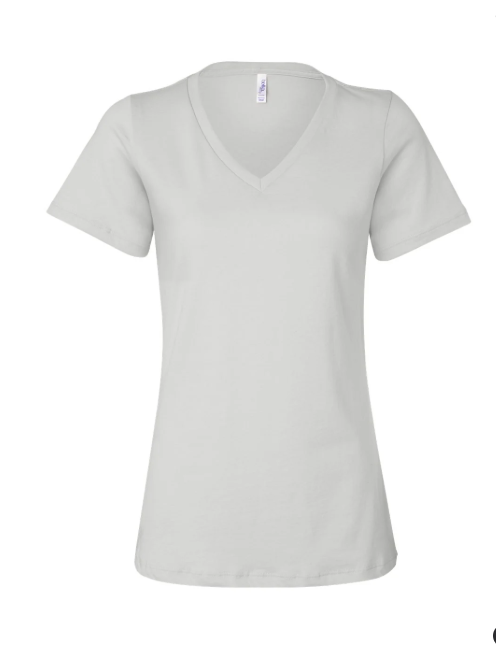 White t-shirt on a white background